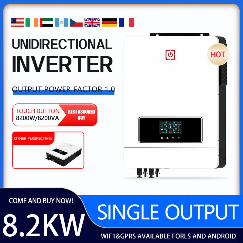 Модель 8,3 кВт, высокоэффективный инвертор постоянного тока в переменный ток, 220 В/230 В, регулируемое напряжение для домашнего коммерческого использования, энергосбережение
Модель 8,3 кВт, высокоэффективный инвертор постоянного тока в переменный ток, 220 В/230 В, регулируемое напряжение для домашнего коммерческого использования, энергосбережение