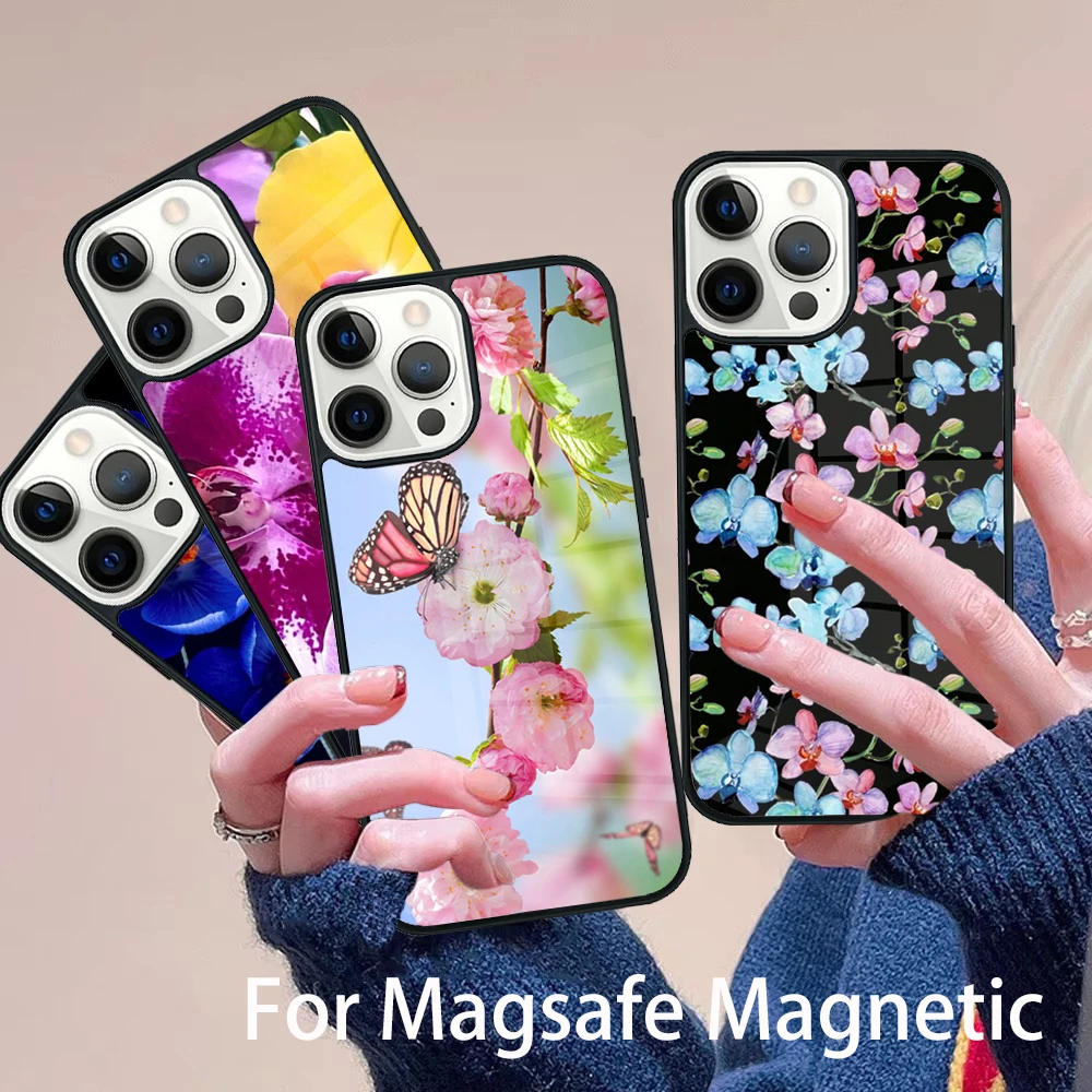 Orchid Flowers Colorful Phone Case Magesafe Magnetic Wireless Charge Cover For IPhone 16 11 12 13 14 15 Pro Max Plus Mini
Orchid Flowers Colorful Phone Case Magesafe Magnetic Wireless Charge Cover For IPhone 16 11 12 13 14 15 Pro Max Plus Mini