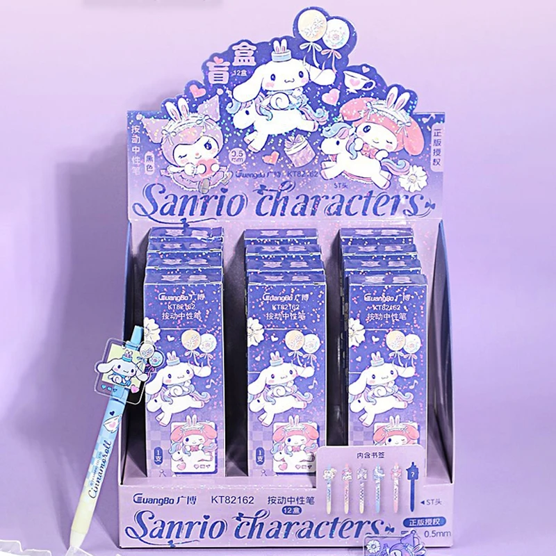 Kawaii 12pcs Kuromi Press Neutral Pen Cartoon Cinnamon Pochacco Student Gel Pens With Bookmark 0.5 Black Ink Signature Pen Gifts
Kawaii 12pcs Kuromi Press Neutral Pen Cartoon Cinnamon Pochacco Student Gel Pens With Bookmark 0.5 Black Ink Signature Pen Gifts