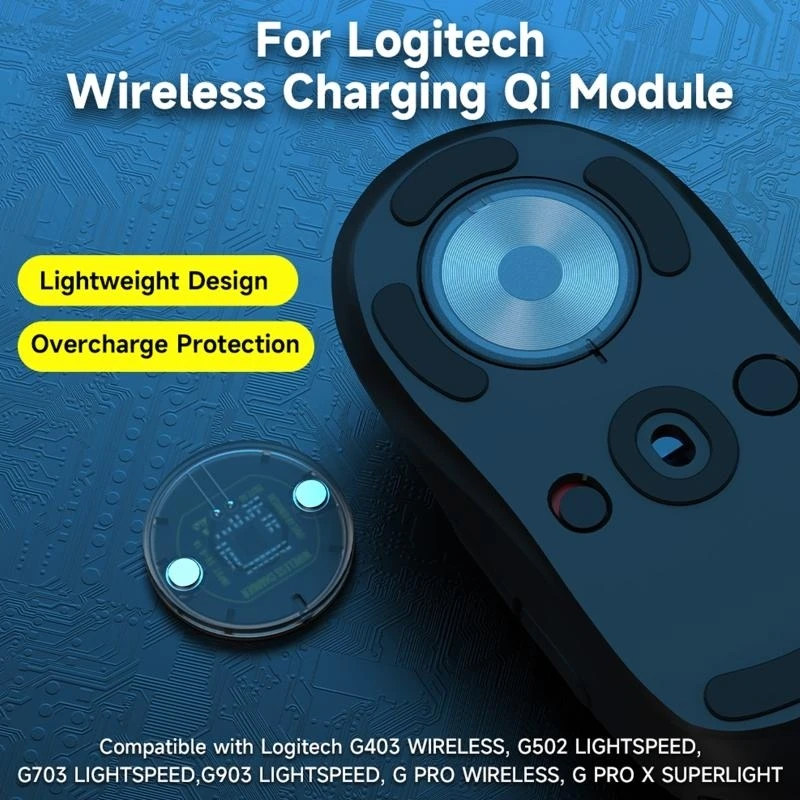 Wireless Charging Module for GPW/GPW2 Adapter for G403/G502,for Shell GPW Wireless Power Charging Base
Wireless Charging Module for GPW/GPW2 Adapter for G403/G502,for Shell GPW Wireless Power Charging Base