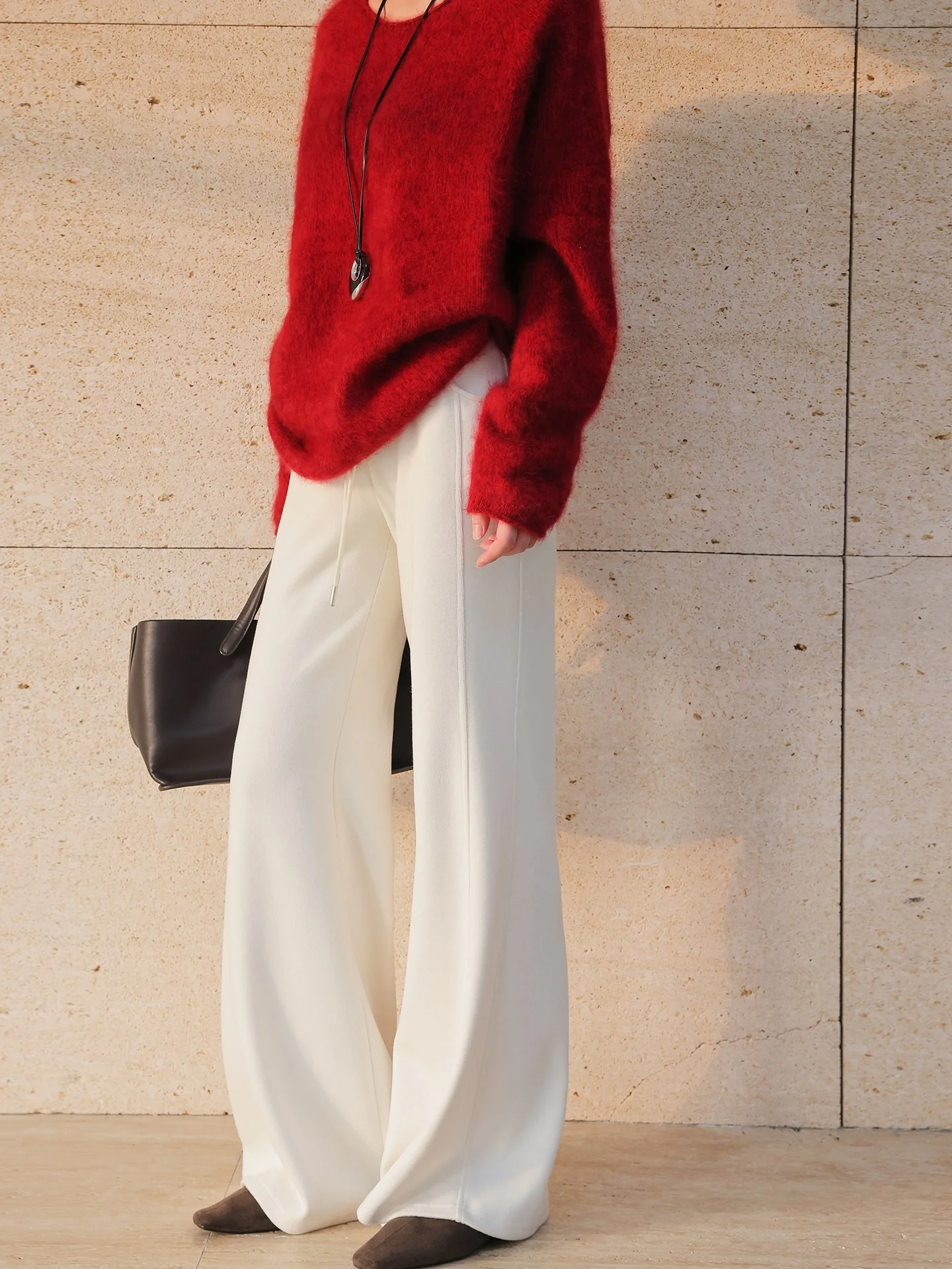 JWUNIQUE Grey Micro Flared Casual Pants High Waist Straight Leg Wool Blend Comfortable Spring Autumn New Style Versatile Trou...
JWUNIQUE Grey Micro Flared Casual Pants High Waist Straight Leg Wool Blend Comfortable Spring Autumn New Style Versatile Trou...