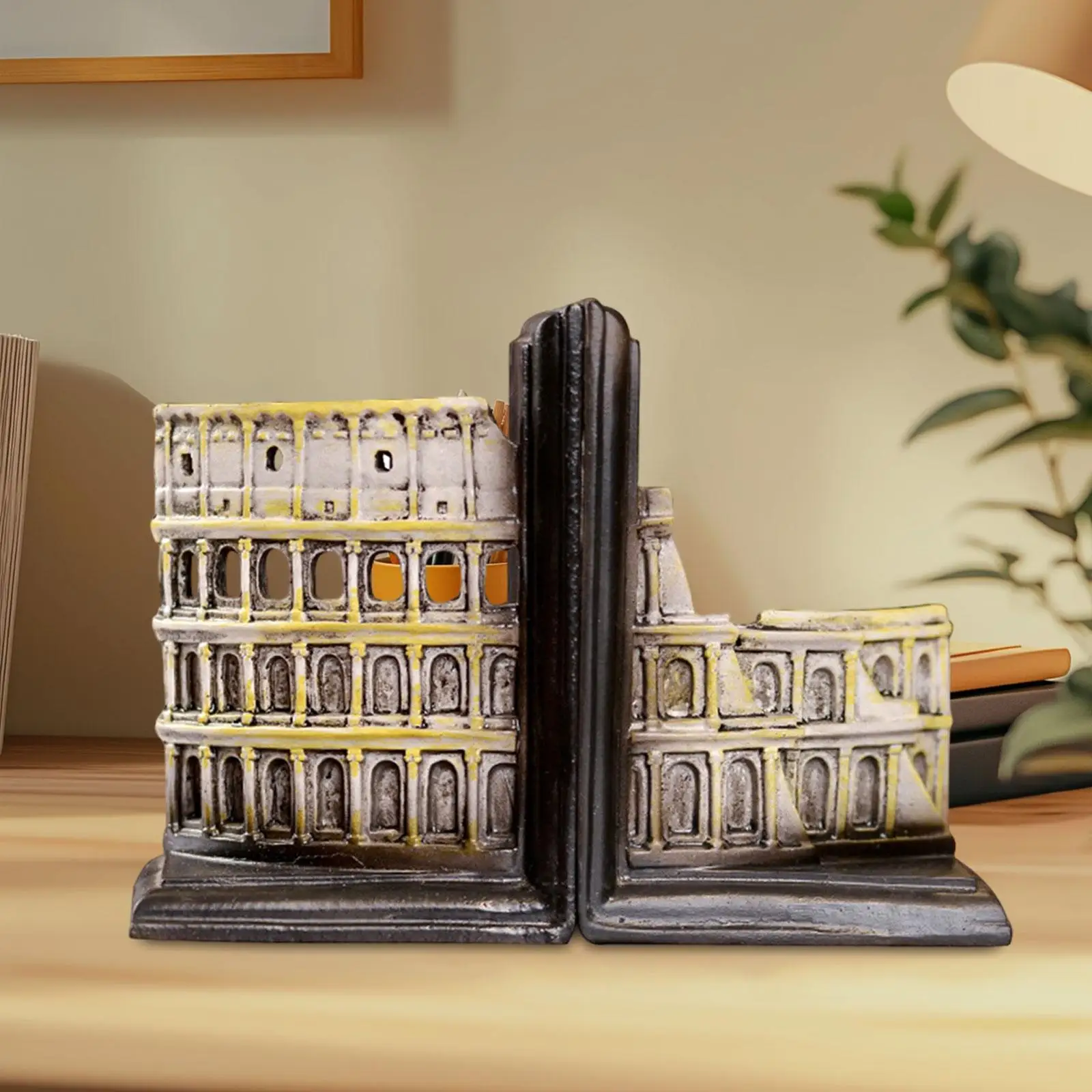 2x Decorative Bookends Home Heavy Books Organizer Bookends of The Colosseum
2x Decorative Bookends Home Heavy Books Organizer Bookends of The Colosseum