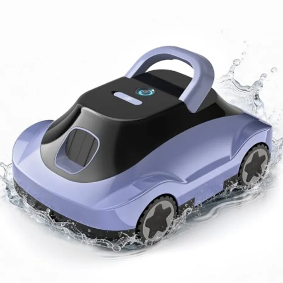 Cordless Robotic Pool Cleaner for Above Ground Inground Pools ABS Plastic Blue 180-Min Runtime 3L Basket Auto-Parking 2200 Sq.F
Cordless Robotic Pool Cleaner for Above Ground Inground Pools ABS Plastic Blue 180-Min Runtime 3L Basket Auto-Parking 2200 Sq.F