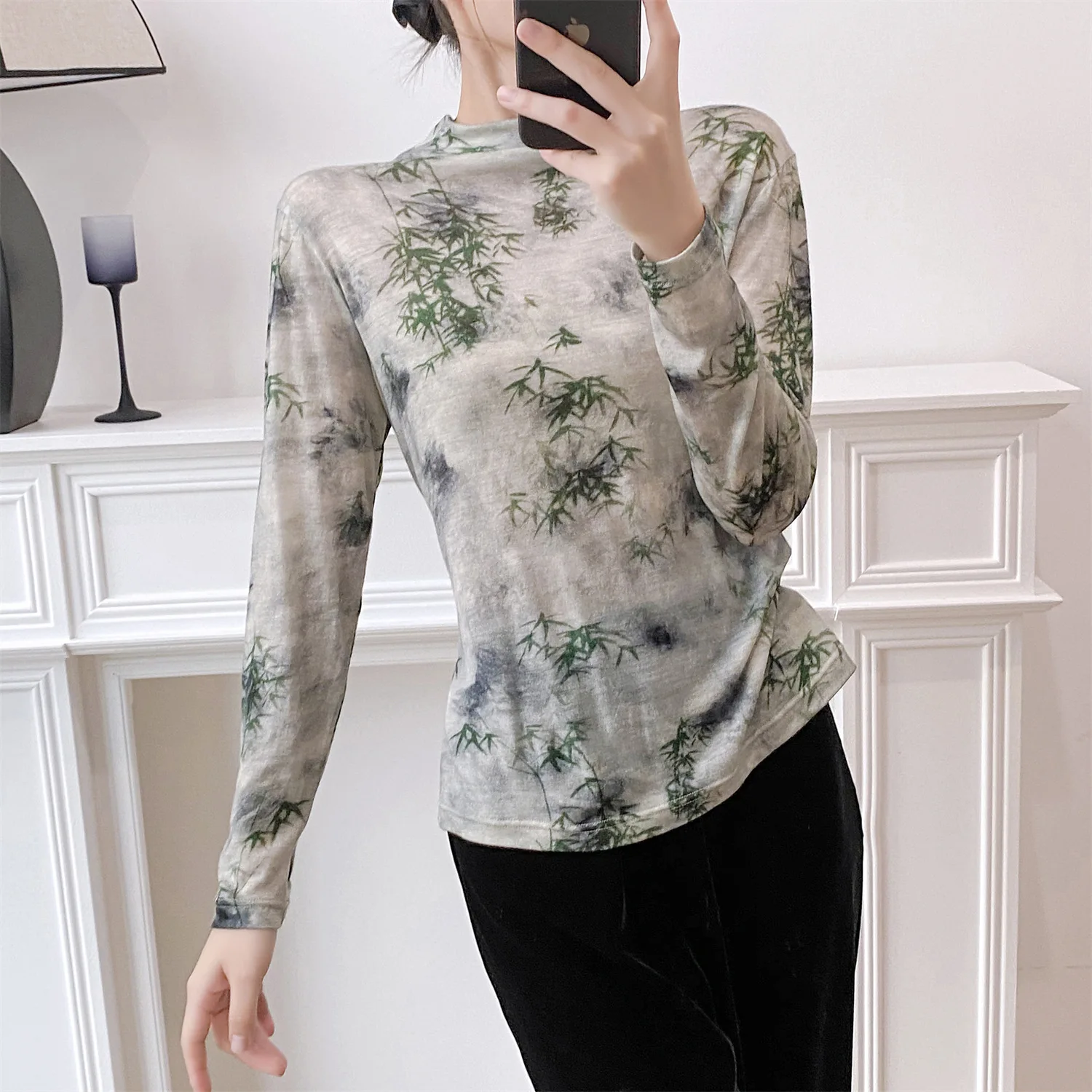 Autumn Winter Ultra-fine Wool Sweater Thermal Clothes Plus Size Comfort Knitwear Woman Printed Undershirt Blouse for Women Top
Autumn Winter Ultra-fine Wool Sweater Thermal Clothes Plus Size Comfort Knitwear Woman Printed Undershirt Blouse for Women Top