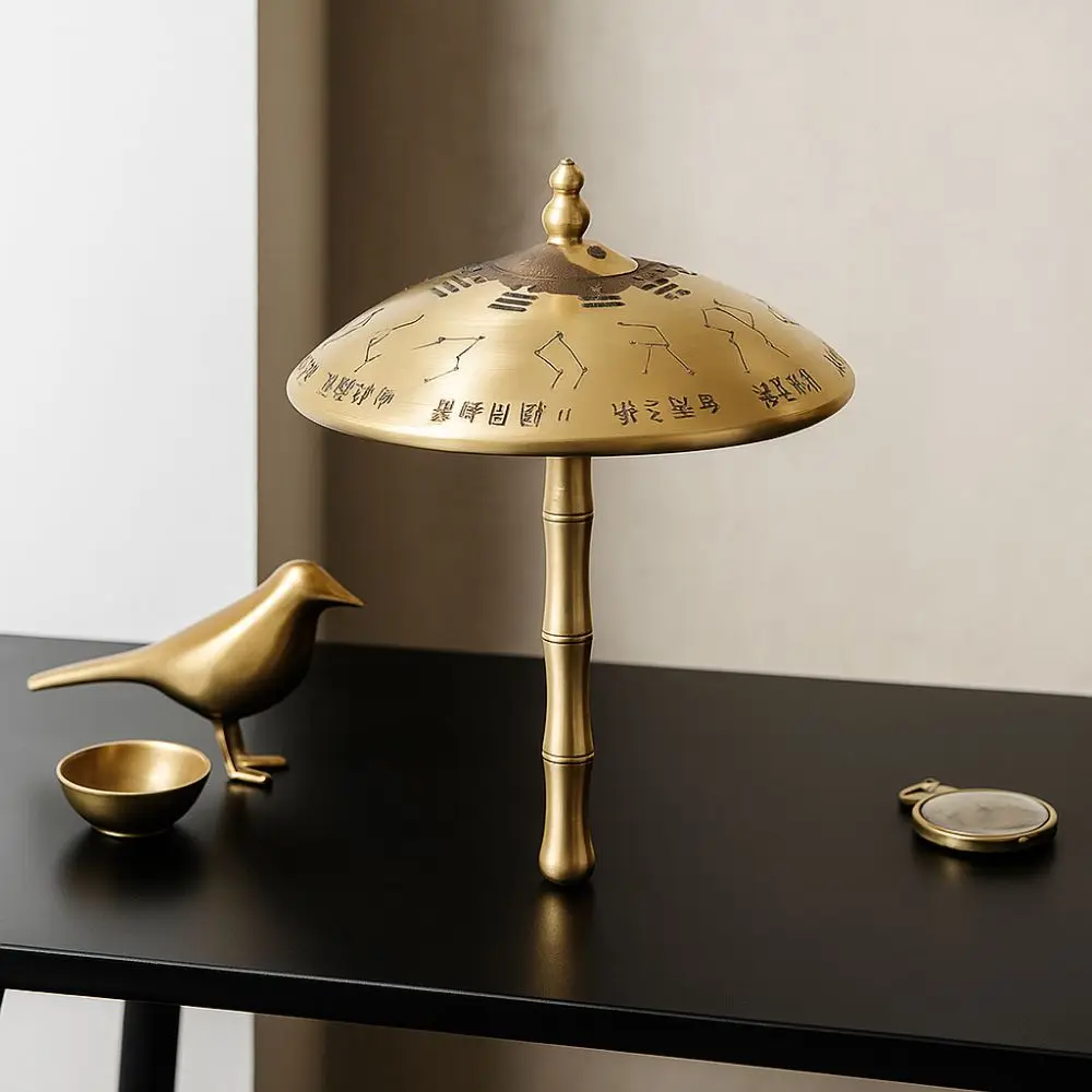 Artistic Vintage Brass Umbrella Statue Unique Classic Decorative Umbrella Traditional Mini Tai Chi Umbrella Ornament Gift Item
Artistic Vintage Brass Umbrella Statue Unique Classic Decorative Umbrella Traditional Mini Tai Chi Umbrella Ornament Gift Item