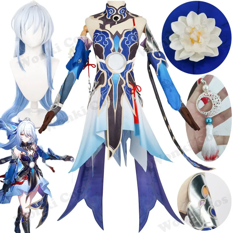 Jingliu Cosplay Costume Wig Star Rail Jing Liu Cosplay Costumes Full Set Outfits with Accessories
Jingliu Cosplay Costume Wig Star Rail Jing Liu Cosplay Costumes Full Set Outfits with Accessories