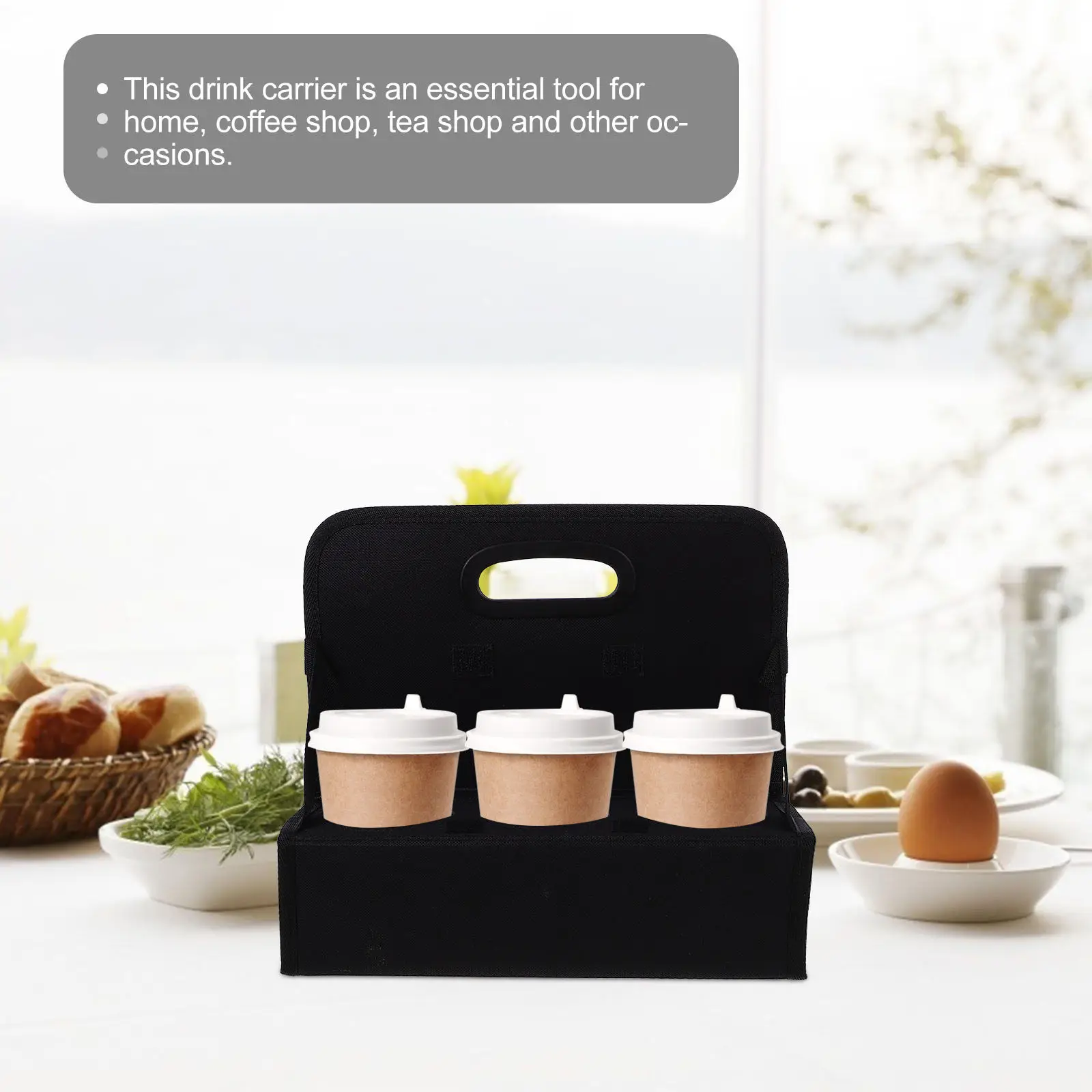 Многоразовый держатель для напитков, сумка-переноска для кофе из оксфордской ткани, складной портативный держатель для стаканов, удобный для горячих и холодных напитков на вынос, для офиса
Многоразовый держатель для напитков, сумка-переноска для кофе из оксфордской ткани, складной портативный держатель для стаканов, удобный для горячих и холодных напитков на вынос, для офиса
