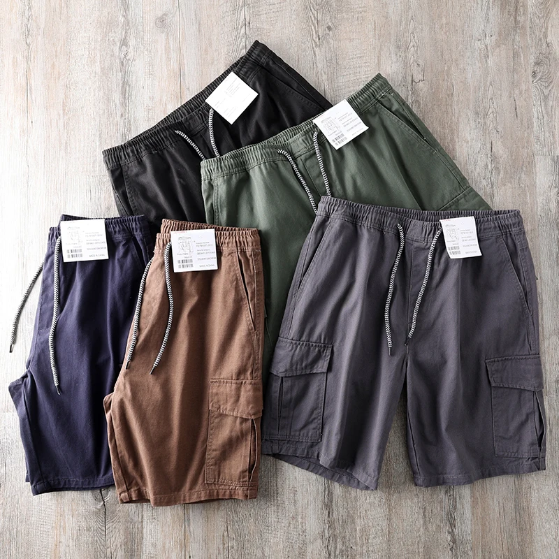 Summer Men's Casual Waed Khaki orts Five-ket Workwear Loose Fit Faionable Urban Sle Mid-Low Waist Elastic orts
Summer Men's Casual Waed Khaki orts Five-ket Workwear Loose Fit Faionable Urban Sle Mid-Low Waist Elastic orts