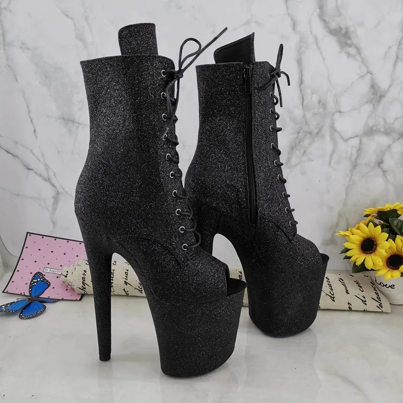 New Fashion Women 20CM/8inches Glitter Upper Plating Platform Sexy High Heels Boots Pole Dance Shoes 072
New Fashion Women 20CM/8inches Glitter Upper Plating Platform Sexy High Heels Boots Pole Dance Shoes 072