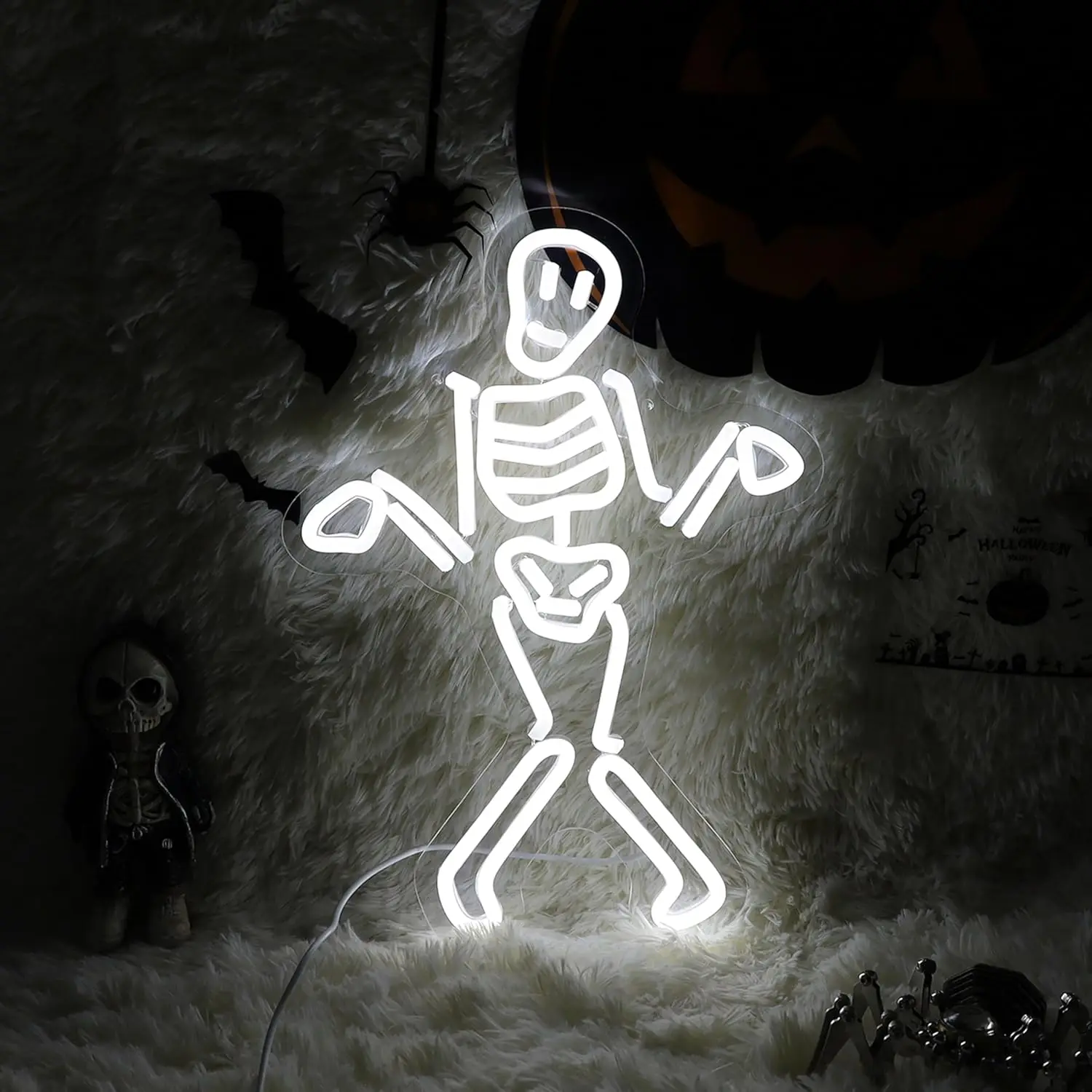 Dancing Skeleton Neon Sign Dimmable Energy-Efficient Night light for Bar Pub Man Cave Decor Party Wall Decor Birthday Art Gifts
Dancing Skeleton Neon Sign Dimmable Energy-Efficient Night light for Bar Pub Man Cave Decor Party Wall Decor Birthday Art Gifts