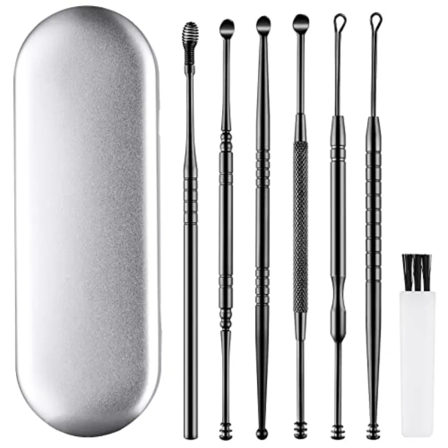 Ear Cleaning Kit, Safe Ear Wax Removal Tool, Earwax Removal Kit, Easy to Use, Painless Ear Pick, with Storage Box and Cleaning
Ear Cleaning Kit, Safe Ear Wax Removal Tool, Earwax Removal Kit, Easy to Use, Painless Ear Pick, with Storage Box and Cleaning