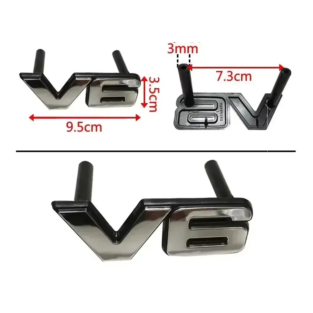 1 Pcs V6 Badge for Pajero V20 Bonnet Sticker for Montero V40 Grille Mark for Shogun V30 MB619578 License Letters for Pinin IO
1 Pcs V6 Badge for Pajero V20 Bonnet Sticker for Montero V40 Grille Mark for Shogun V30 MB619578 License Letters for Pinin IO