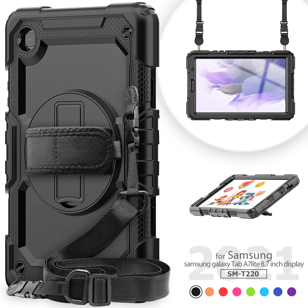 Rotating For Samsung Galaxy Tab S6Lite 10.4'' A8 10.5'' A7 10.4'' 3-layer protection Shockproof Tablet Cover With Shoulder Strap
Rotating For Samsung Galaxy Tab S6Lite 10.4'' A8 10.5'' A7 10.4'' 3-layer protection Shockproof Tablet Cover With Shoulder Strap