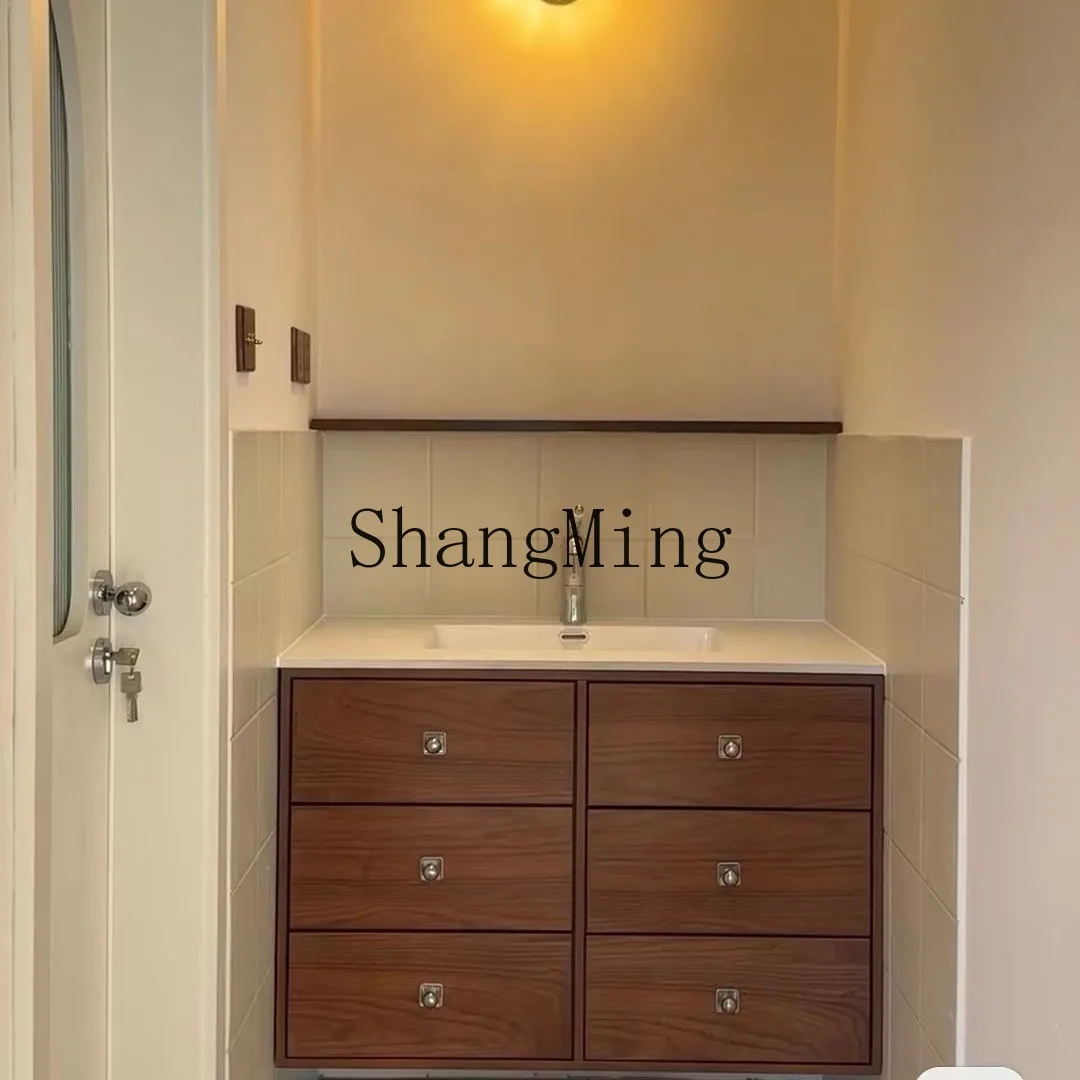 DSA minimalist medieval style solid wood bathroom cabinet combination bathroom hand washbasin pool washstand rock slab
DSA minimalist medieval style solid wood bathroom cabinet combination bathroom hand washbasin pool washstand rock slab