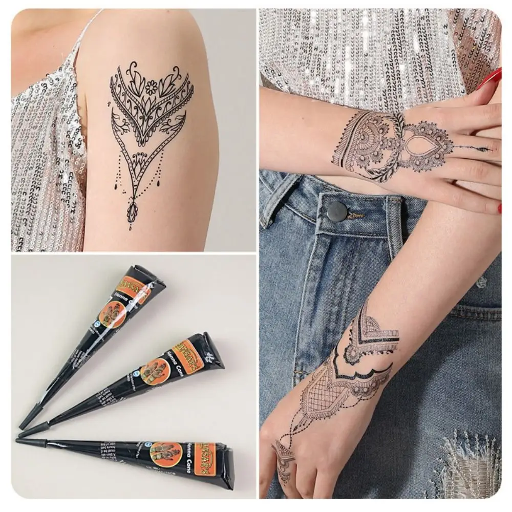 3 Colors Natural Herbal Hand Painted Hina Paste Waterproof Temporary Tattoo Body Art Paint Body Painting
3 Colors Natural Herbal Hand Painted Hina Paste Waterproof Temporary Tattoo Body Art Paint Body Painting
