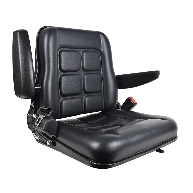 Black Forklift Seat Drivers Side Forklift Seat with Safety Belt and Armrest Adjustable Tractor Excavator Seat 100kg
Black Forklift Seat Drivers Side Forklift Seat with Safety Belt and Armrest Adjustable Tractor Excavator Seat 100kg
