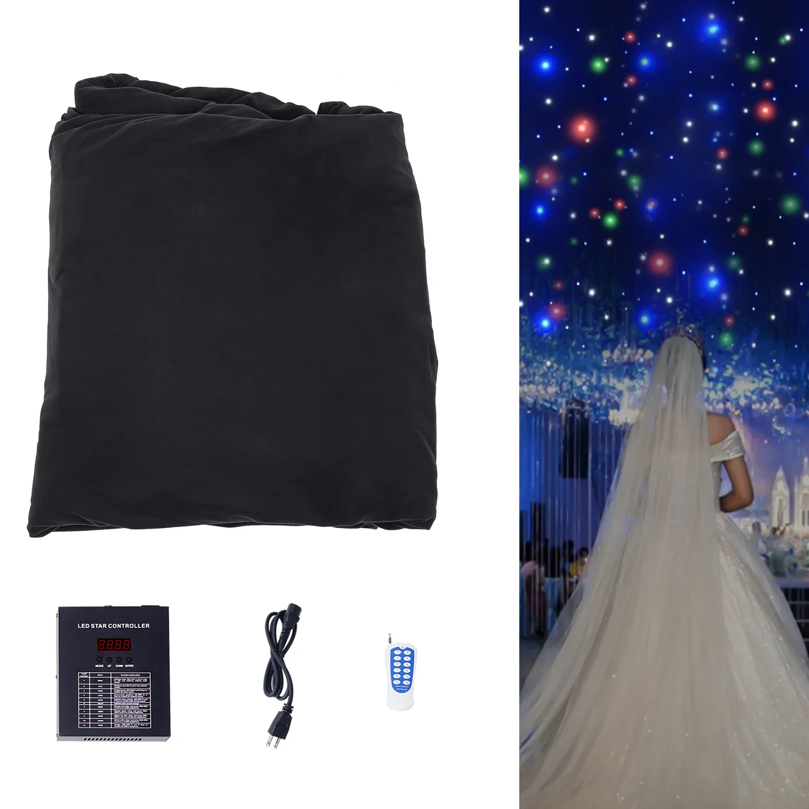 LED Stage Backdrop w/ Remote 13*13FT LED Star Light Curtain Backdrops Galaxy Starry Background Props Photography Night
LED Stage Backdrop w/ Remote 13*13FT LED Star Light Curtain Backdrops Galaxy Starry Background Props Photography Night