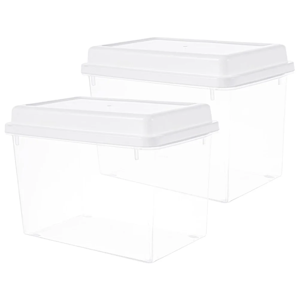 2Pcs Bread Storage Box Fresh Keep Sealed Toast Container Large Capacity Kitchen Fridge Food Holder Organizer Fridge Food Box
2Pcs Bread Storage Box Fresh Keep Sealed Toast Container Large Capacity Kitchen Fridge Food Holder Organizer Fridge Food Box