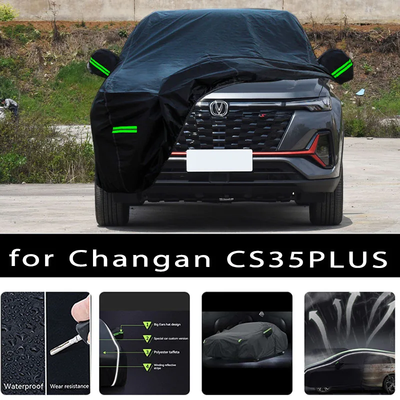 For Changan CS35PLUS Car Covers Outdoor Waterproof Sun Rain Snow Protection UV Auto Cover 190T Car Protective Full Covers
For Changan CS35PLUS Car Covers Outdoor Waterproof Sun Rain Snow Protection UV Auto Cover 190T Car Protective Full Covers