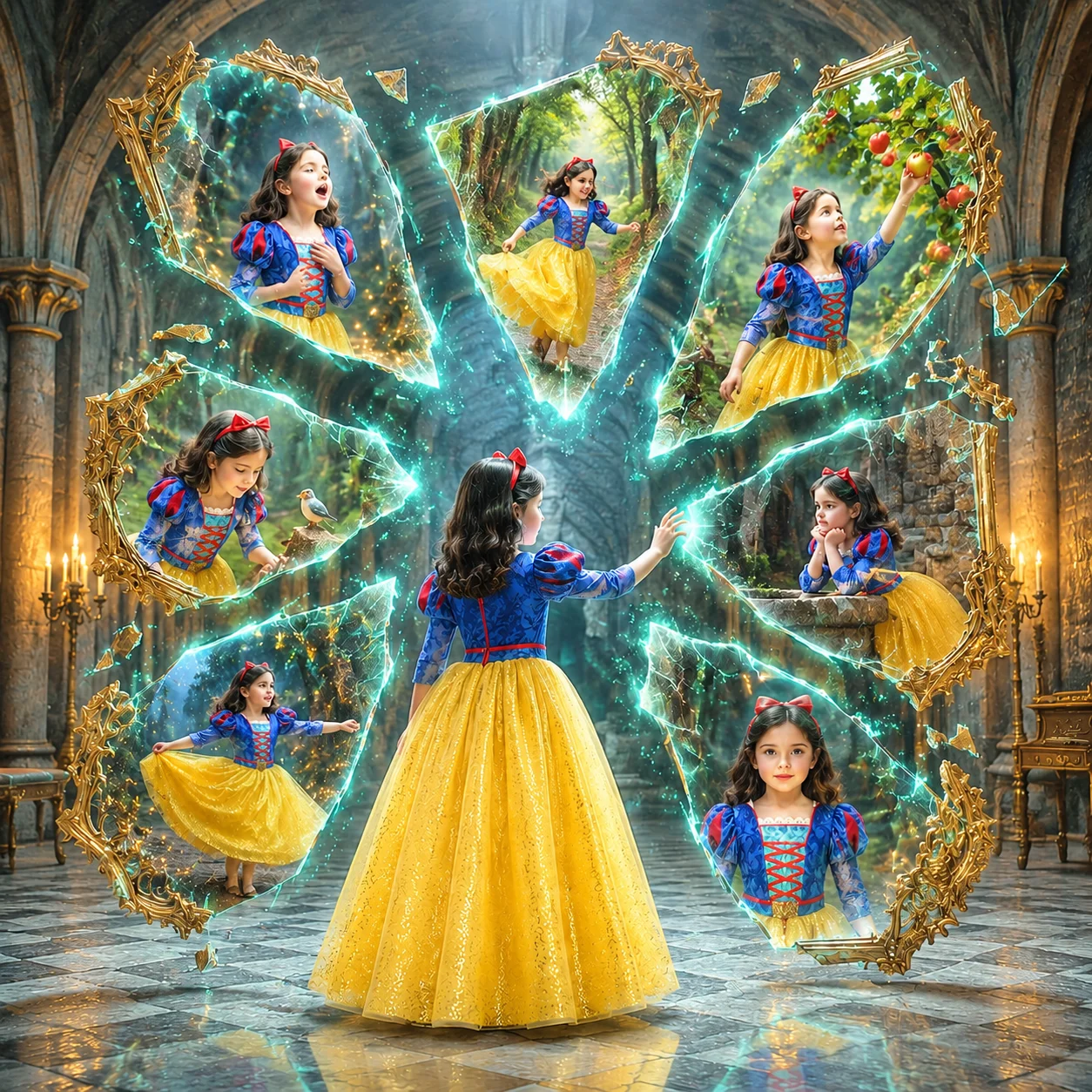 Snow White Inspired Lace Dress for Girls Halloween Party Prom Cosplay Birthday Costume Kids Fantasy 2-8Y Birthday Gifts
Snow White Inspired Lace Dress for Girls Halloween Party Prom Cosplay Birthday Costume Kids Fantasy 2-8Y Birthday Gifts