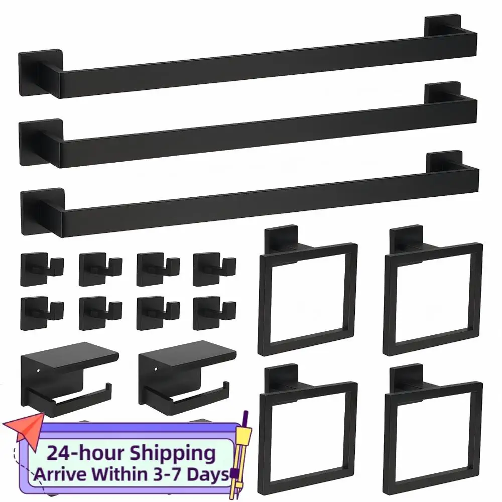 Набор из 20 предметов для ванной комнаты из нержавеющей стали: настенные аксессуары, включая держатели для полотенец, кольца, крючки и держатель для туалетной бумаги
Набор из 20 предметов для ванной комнаты из нержавеющей стали: настенные аксессуары, включая держатели для полотенец, кольца, крючки и держатель для туалетной бумаги