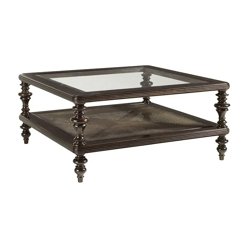 Living room positive wooden rattan whole square all solid wood coffee table tempered glass coffee table
Living room positive wooden rattan whole square all solid wood coffee table tempered glass coffee table