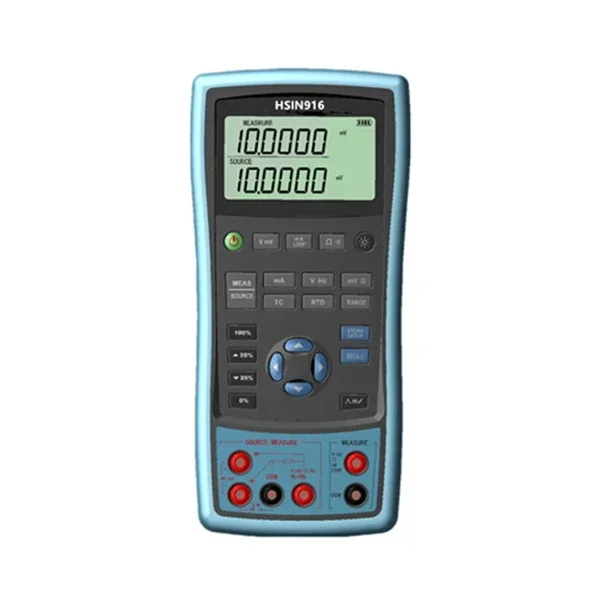 high Multifunction Process Calibrator measure and source mA, mV, resistance temperature detectors (RTD)
high Multifunction Process Calibrator measure and source mA, mV, resistance temperature detectors (RTD)
