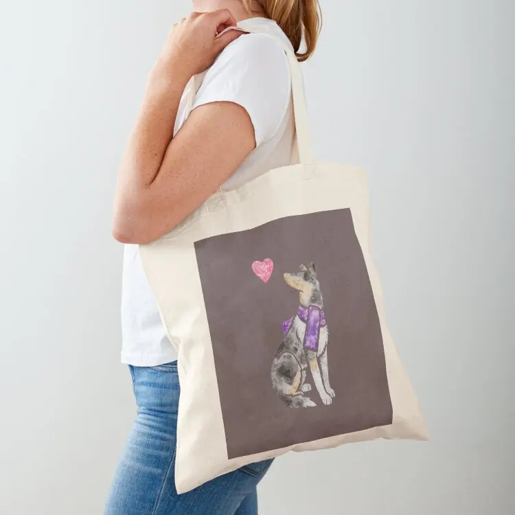 Watercolour Smooth Collie (blue merle) Tote Bag handbag sacs de shopping the tote bag Handbags women 
Watercolour Smooth Collie (blue merle) Tote Bag handbag sacs de shopping the tote bag Handbags women