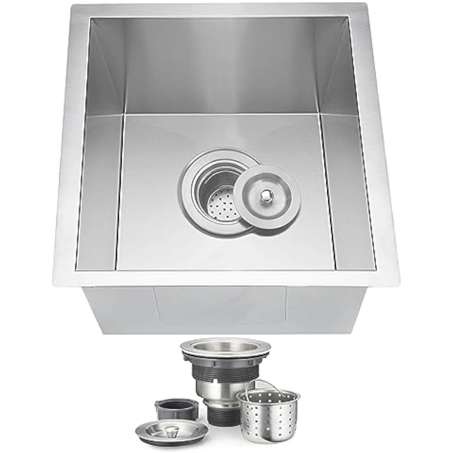 13 Inch Undermount Bar Sink, 13'' x 15'' Stainless Steel Bar Sink 18 Gauge Handmade Undermount Single Bowl Small Kitchen Sink
13 Inch Undermount Bar Sink, 13'' x 15'' Stainless Steel Bar Sink 18 Gauge Handmade Undermount Single Bowl Small Kitchen Sink