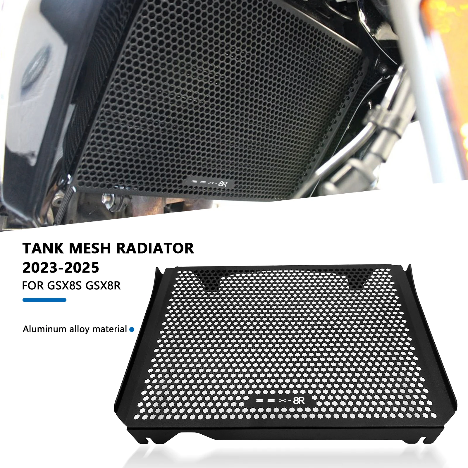 For GSX-8R GSX 8R GSX8S GSX 8S 2024 2025 Motorcycle Radiator Guard Grill Cover Engine gsx 8r gsx 8s Radiators Guard Protector
For GSX-8R GSX 8R GSX8S GSX 8S 2024 2025 Motorcycle Radiator Guard Grill Cover Engine gsx 8r gsx 8s Radiators Guard Protector