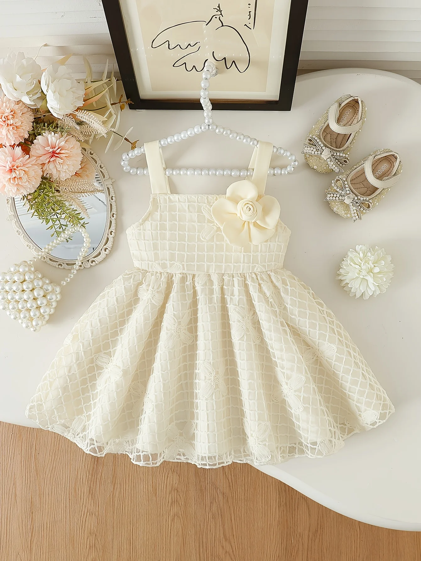 Baby Girl Summer Plaid Cami Dress, 3D Flower Decor, Delicate Sweet Princess Skirt, Ideal for Outdoor Wear, Birthday Gift
Baby Girl Summer Plaid Cami Dress, 3D Flower Decor, Delicate Sweet Princess Skirt, Ideal for Outdoor Wear, Birthday Gift