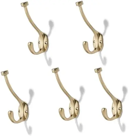 5 Pack 5.5" Heavy-Duty Coat Hooks – Champagne Bronze Robe Hook for Home & Commercial Use
5 Pack 5.5" Heavy-Duty Coat Hooks – Champagne Bronze Robe Hook for Home & Commercial Use