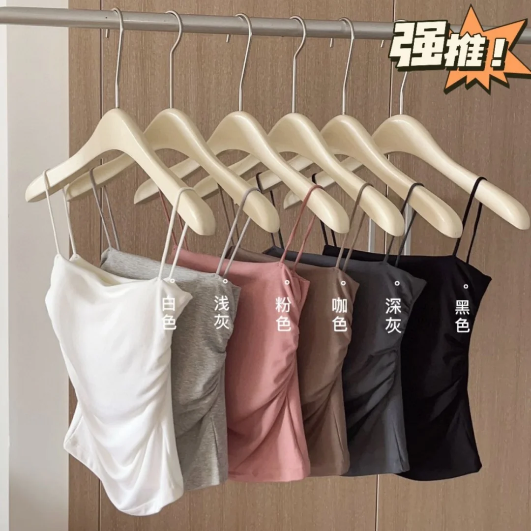1 Pcs Beautiful Back Camisole Small Vest For Women Versatile Underwear For Both Inside And Outside Solid Color Base Vest
1 Pcs Beautiful Back Camisole Small Vest For Women Versatile Underwear For Both Inside And Outside Solid Color Base Vest