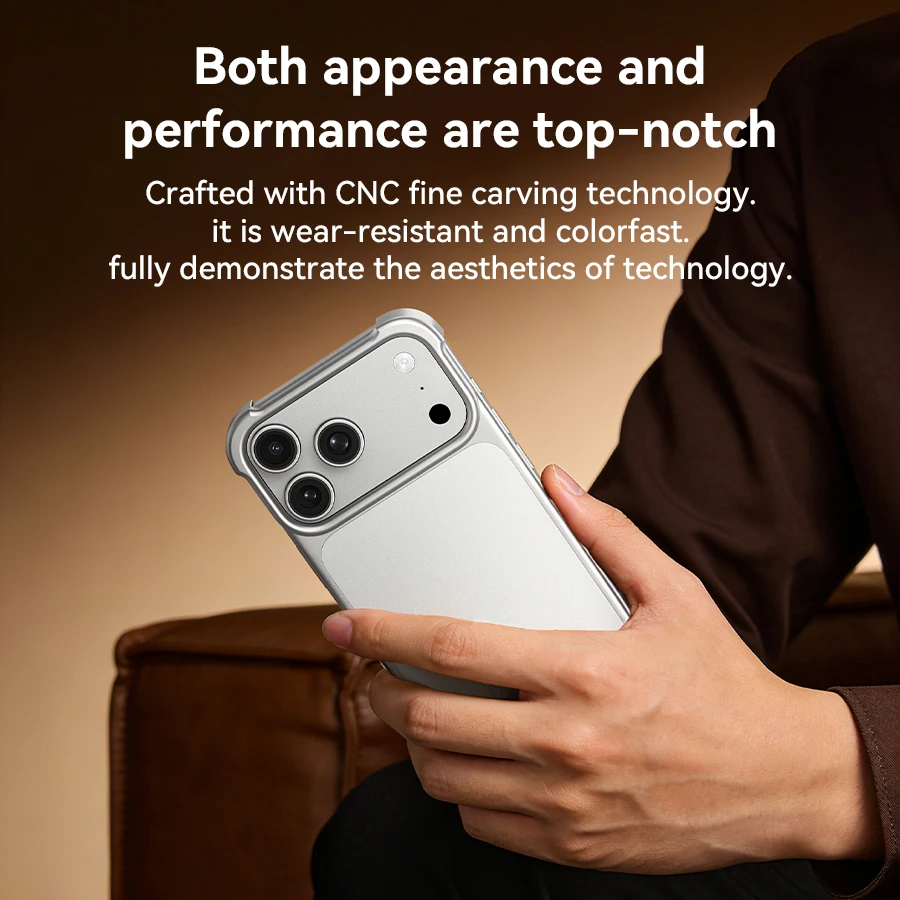 Aluminum SEBS Rubber Metal Bumper Double-layer Arc Case Phone Case for iPhone 17 Pro Max 17 Air Pro Unique Design High-strength
Aluminum SEBS Rubber Metal Bumper Double-layer Arc Case Phone Case for iPhone 17 Pro Max 17 Air Pro Unique Design High-strength