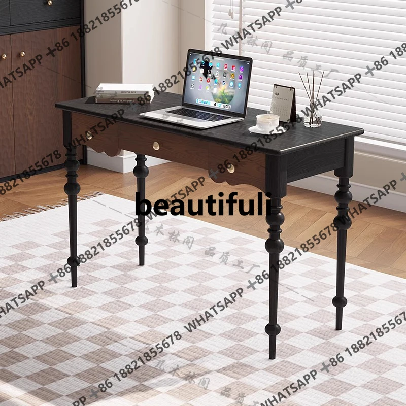 Легкий роскошный стол из цельного дерева, простой постмодернистский средневековый стиль, бытовой двухцветный компьютерный стол, письменный стол в американском стиле ретро
Легкий роскошный стол из цельного дерева, простой постмодернистский средневековый стиль, бытовой двухцветный компьютерный стол, письменный стол в американском стиле ретро