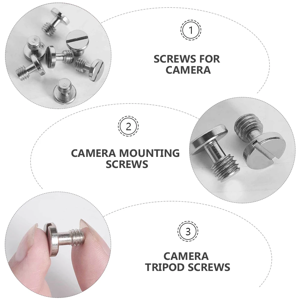 5pcs 3/8 Inch Tripod Quick Release Screws High-Quality Camera Rig Accessories Replacement Screws For Camera Mounting Fixing
5pcs 3/8 Inch Tripod Quick Release Screws High-Quality Camera Rig Accessories Replacement Screws For Camera Mounting Fixing