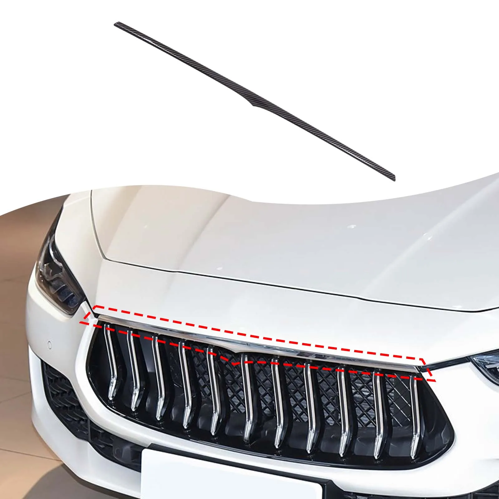 For Maserati Ghibli 2018-2025 Car Front Grille Decoration Horizontal Bar ABS Carbon Fiber Automotive Modification Accessories
For Maserati Ghibli 2018-2025 Car Front Grille Decoration Horizontal Bar ABS Carbon Fiber Automotive Modification Accessories