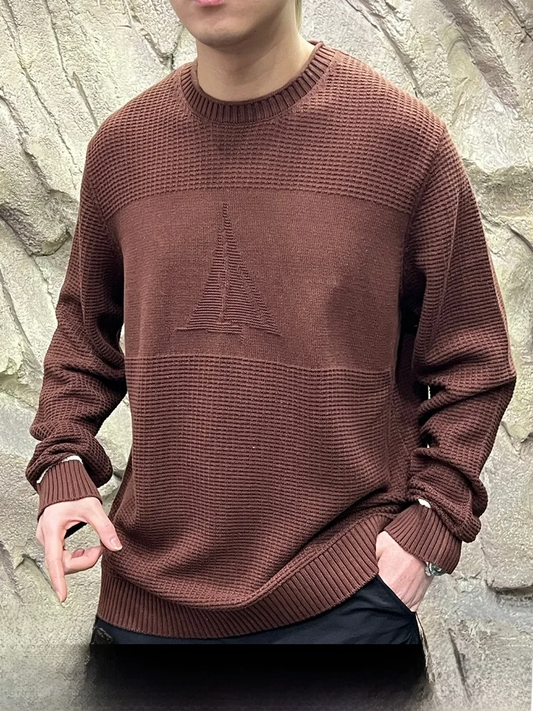 Italian Sle Long Velvet Men's Knitted Sweater Sailing Boat Embroidery Luxury Lightweight Faionable Autumn Winter Crew Ne
Italian Sle Long Velvet Men's Knitted Sweater Sailing Boat Embroidery Luxury Lightweight Faionable Autumn Winter Crew Ne