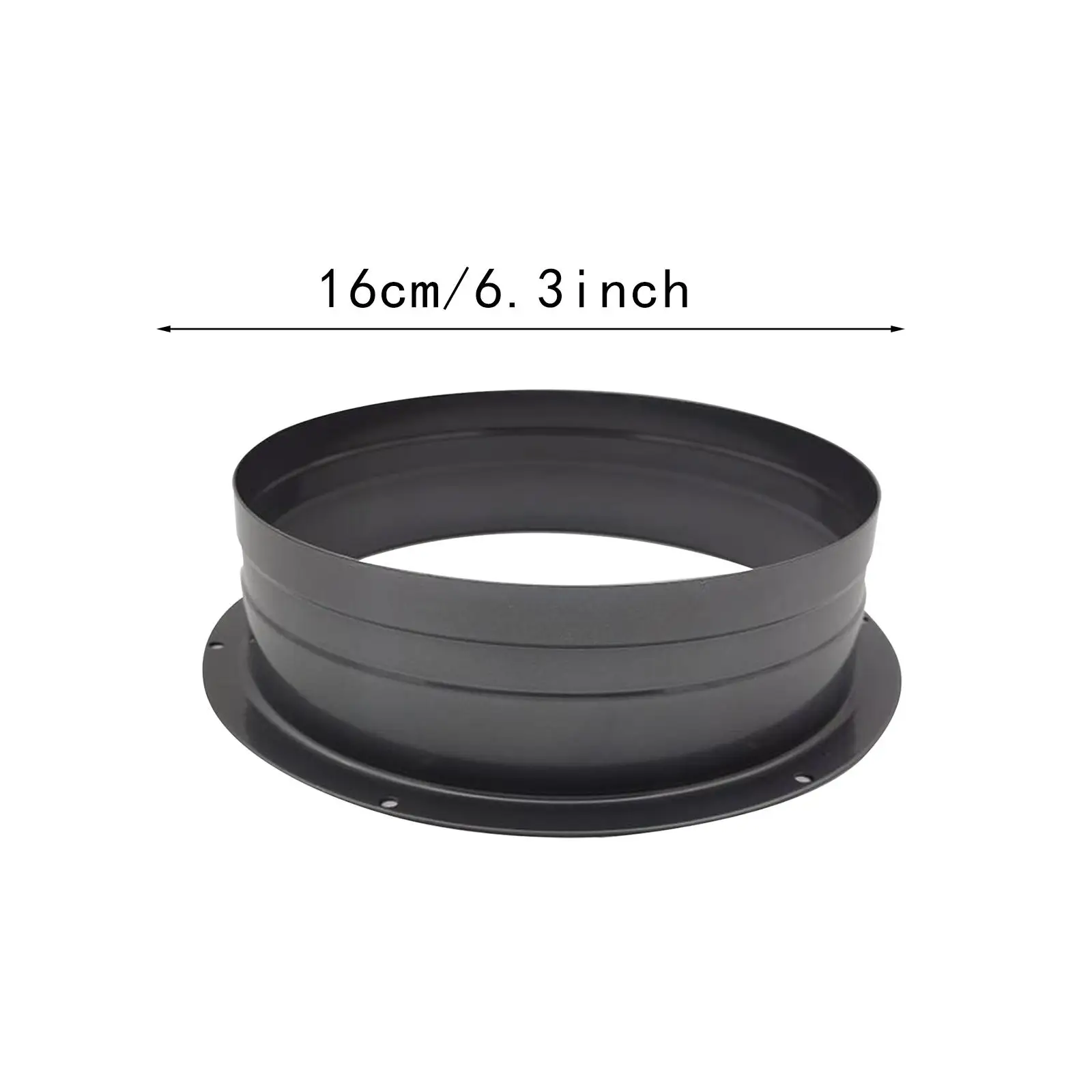 Air Vent Duct Connector Black Efficient Airflow Metal Ventilation Pipe Connector Sturdy for Cooling Straight Flange Connector
Air Vent Duct Connector Black Efficient Airflow Metal Ventilation Pipe Connector Sturdy for Cooling Straight Flange Connector