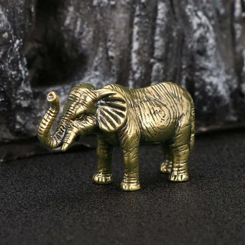 Pure Copper Elephant Statue Mini Feng Shui Ornaments Handmade Brass Animal Crafts Home Decor Office Desk Decorations for Room
Pure Copper Elephant Statue Mini Feng Shui Ornaments Handmade Brass Animal Crafts Home Decor Office Desk Decorations for Room