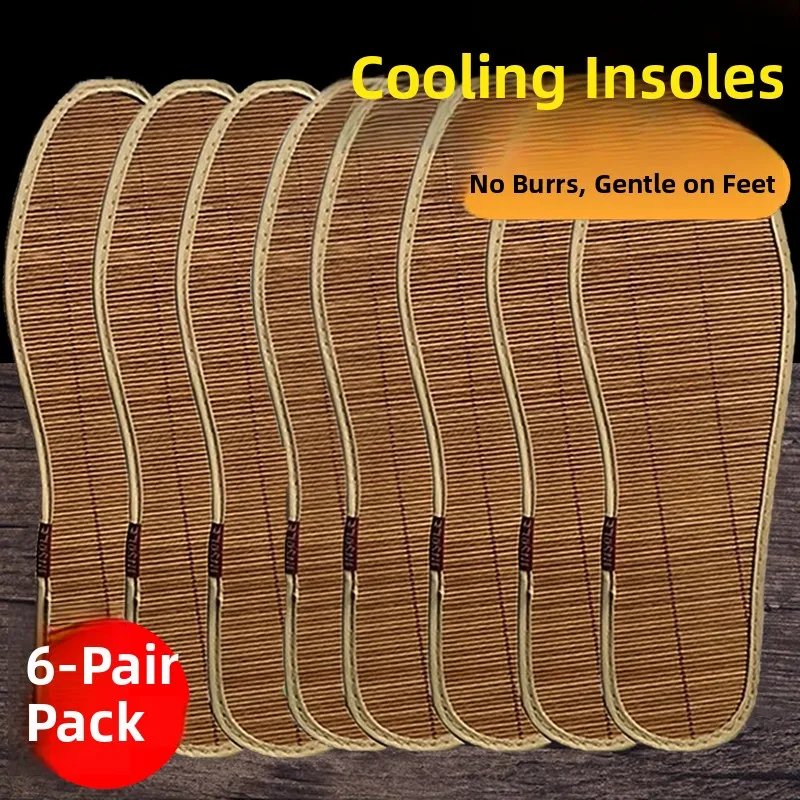 Men's Summer Cool Bamboo Fiber Shoe Inserts Thin Absorbent Anti-Odor Grass Mat Bamboo Shoe Inserts Women's Single Shoe
Men's Summer Cool Bamboo Fiber Shoe Inserts Thin Absorbent Anti-Odor Grass Mat Bamboo Shoe Inserts Women's Single Shoe