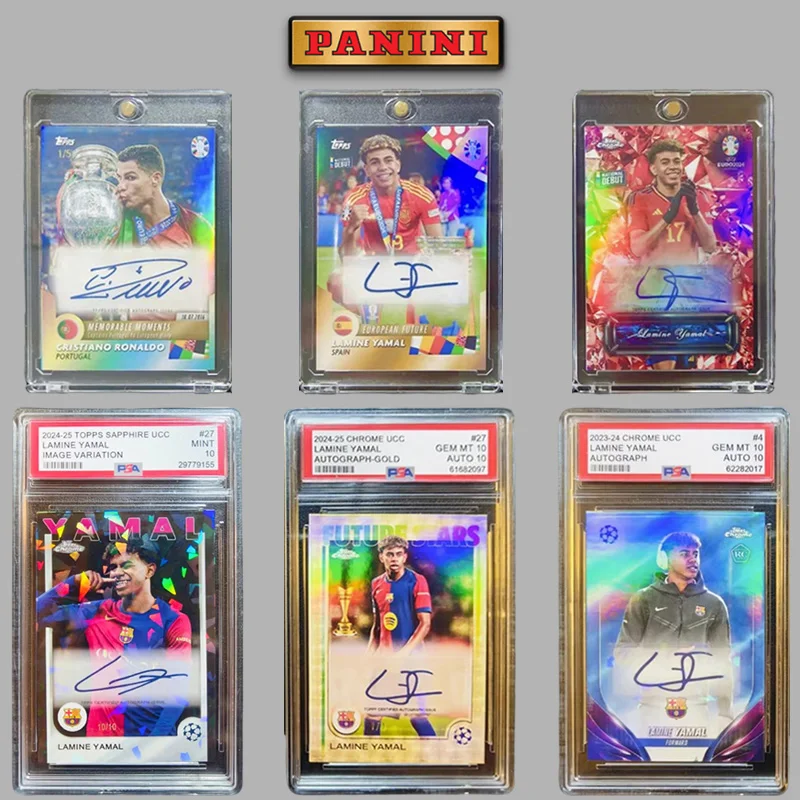 Topps Chrome Sapphire UCC Diy Homemade Lamine Yamal Cr7 Cristiano Ronaldo Football Star Autograph Trading Cards Gift Collection
Topps Chrome Sapphire UCC Diy Homemade Lamine Yamal Cr7 Cristiano Ronaldo Football Star Autograph Trading Cards Gift Collection