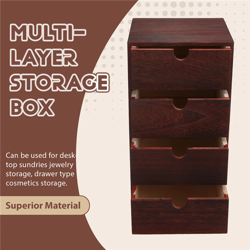 N04R Wooden Box Storage Drawer Wooden Chest Of Drawers Jewelry Cosmetics Organizer Office Home Decoration Storage Box
N04R Wooden Box Storage Drawer Wooden Chest Of Drawers Jewelry Cosmetics Organizer Office Home Decoration Storage Box