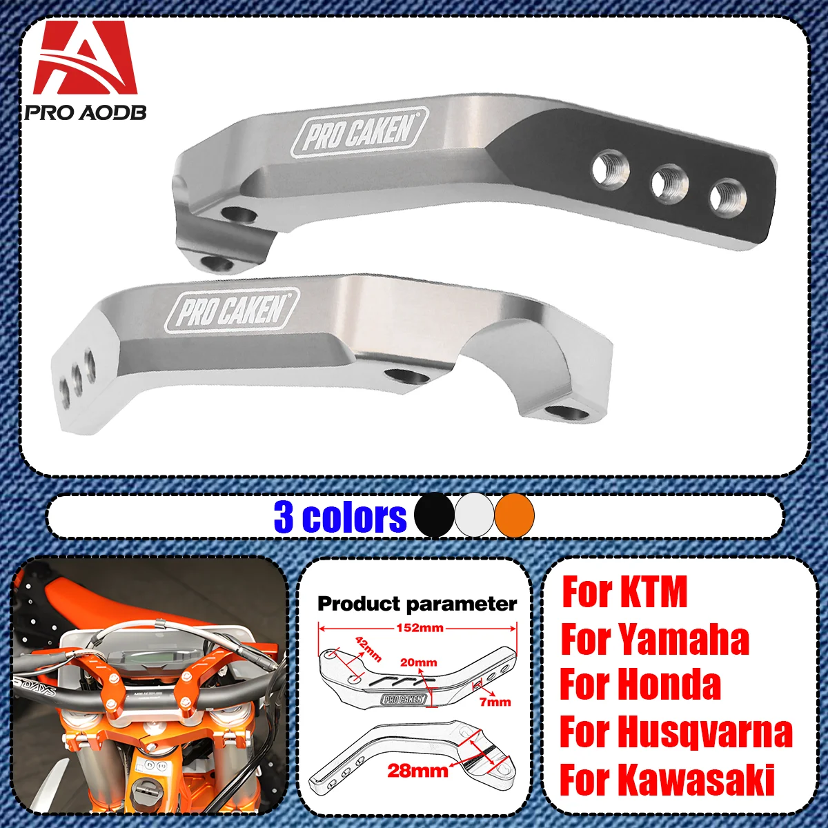 For KTM XC SX SXF XCF EXC XCW 125cc-500cc Yamaha Honda Kawasaki Suzuki 28mm expansion block motorcycle modification accessories
For KTM XC SX SXF XCF EXC XCW 125cc-500cc Yamaha Honda Kawasaki Suzuki 28mm expansion block motorcycle modification accessories