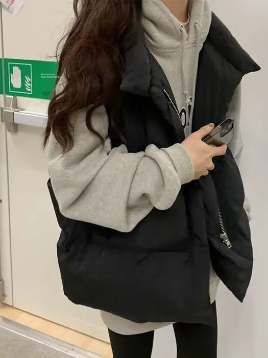 Корейский повседневный хлопковый жилет Svel, женский осенне-зимний свободный жилет BF Sle с колючками на плечах, для поездок на работу, обычная длина...
Корейский повседневный хлопковый жилет Svel, женский осенне-зимний свободный жилет BF Sle с колючками на плечах, для поездок на работу, обычная длина...