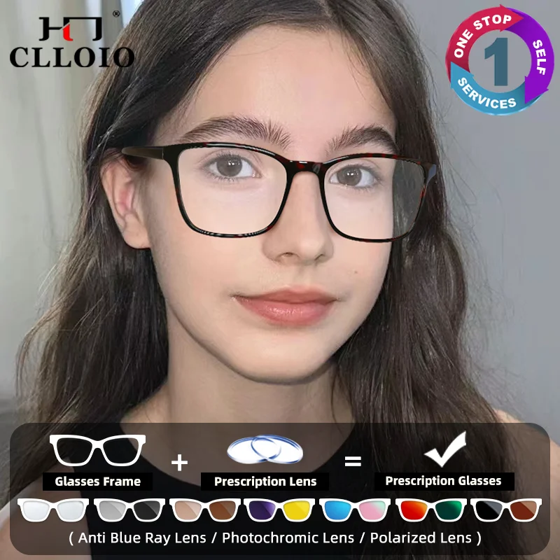 CLLOIO Simple Square Frame Optical Prescription Glasses Women and Men Anti Blue Ray Photochromic Eyeware Progressive Eyeglasses
CLLOIO Simple Square Frame Optical Prescription Glasses Women and Men Anti Blue Ray Photochromic Eyeware Progressive Eyeglasses