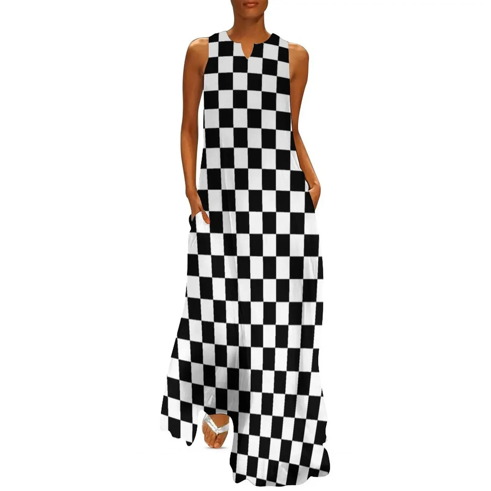 Black and White Checkerboard Long Dress summer women's dress 2025 summer dress woman 2025 trendy
Black and White Checkerboard Long Dress summer women's dress 2025 summer dress woman 2025 trendy