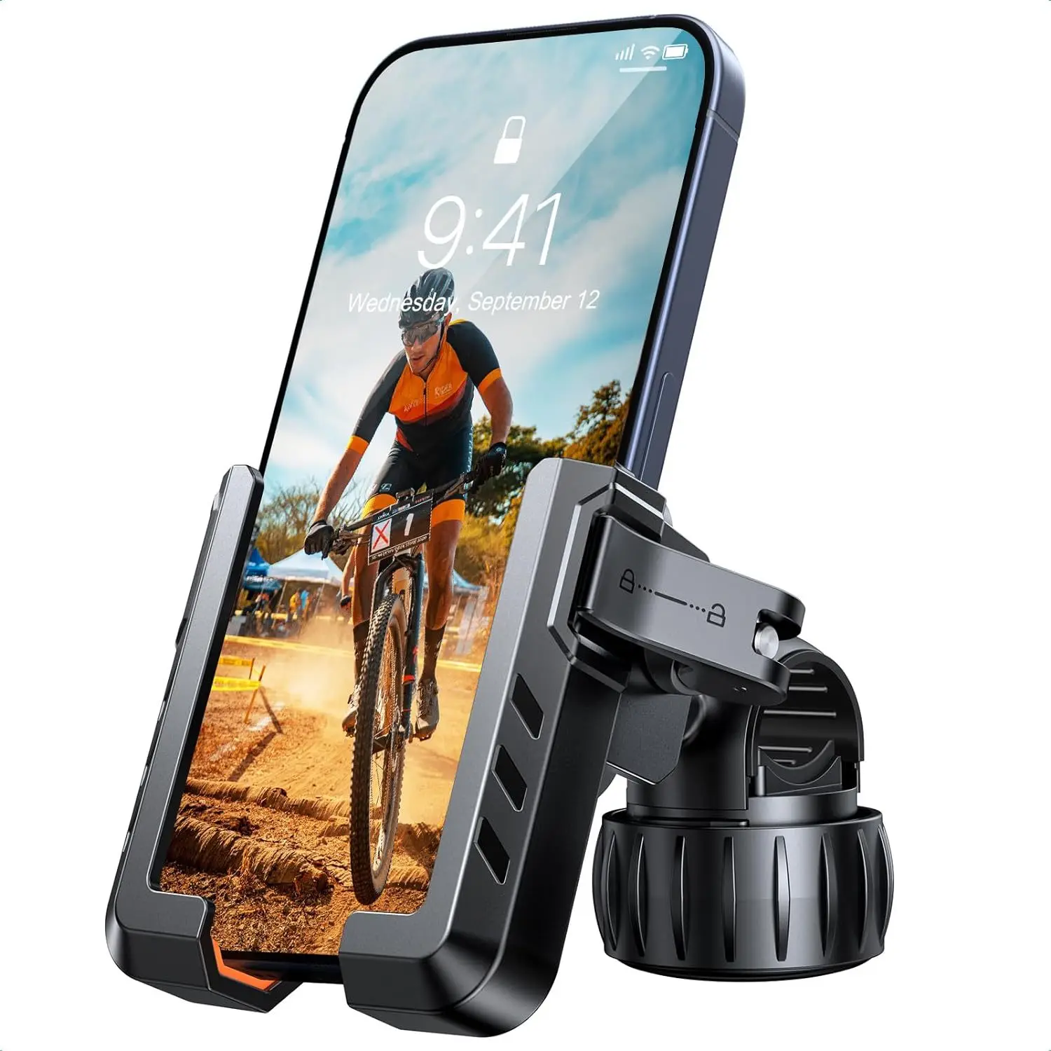 Bicycle Riding & Electric Motorcycle Mobile Phone Holder Silicone Material with Knob Clip Also for Baby Stroller
Bicycle Riding & Electric Motorcycle Mobile Phone Holder Silicone Material with Knob Clip Also for Baby Stroller