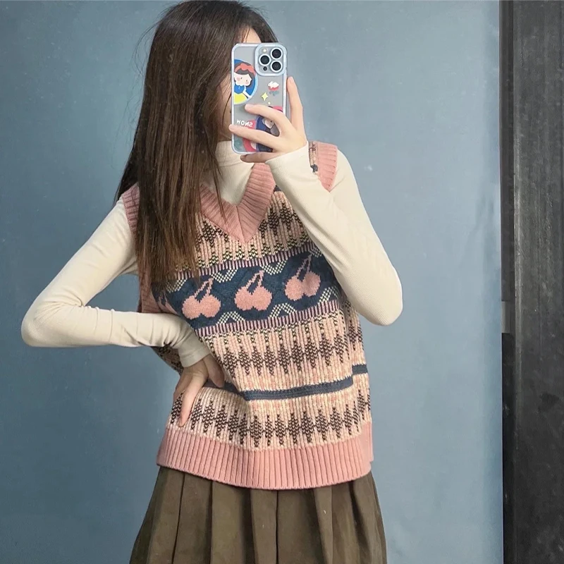Pink Knitted Sweater Vest Women's Loose Fit V-Ne Thiened Warm Layering Top Spring 2025 New Sle Commute Sle Pure E-com...
Pink Knitted Sweater Vest Women's Loose Fit V-Ne Thiened Warm Layering Top Spring 2025 New Sle Commute Sle Pure E-com...
