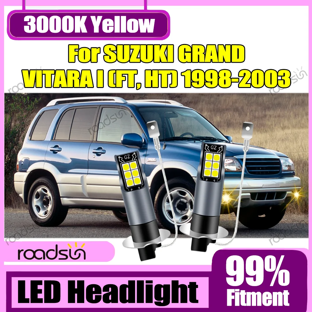 2X 100W H3 Canbus LED Car Fog Light Bulbs 3000K Yellow Light For SUZUKI GRAND VITARA I (FT, HT) 1998 1999 2000 2001 2002 2003
2X 100W H3 Canbus LED Car Fog Light Bulbs 3000K Yellow Light For SUZUKI GRAND VITARA I (FT, HT) 1998 1999 2000 2001 2002 2003